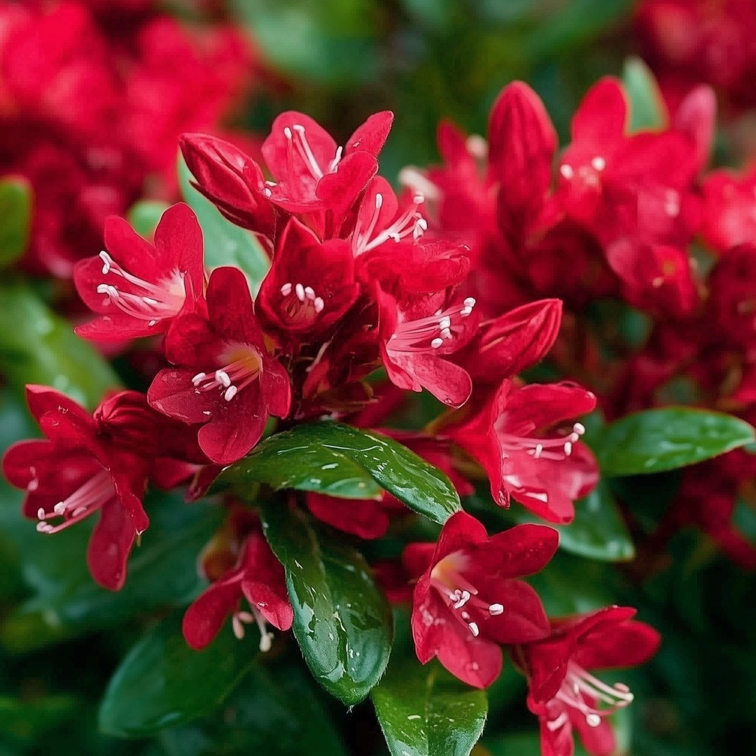 Shrubs with Red Flowers
